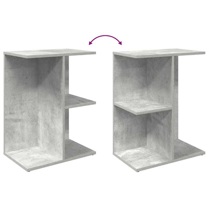 Tables de chevet 2 pcs gris béton 46,5x29x61 cm bois ingénierie