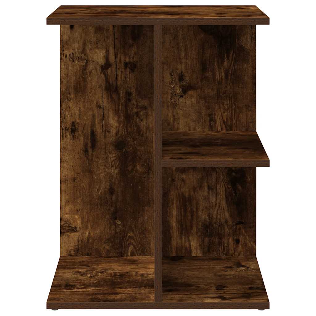 Table de chevet chêne fumé 46,5x29x61 cm bois d'ingénierie