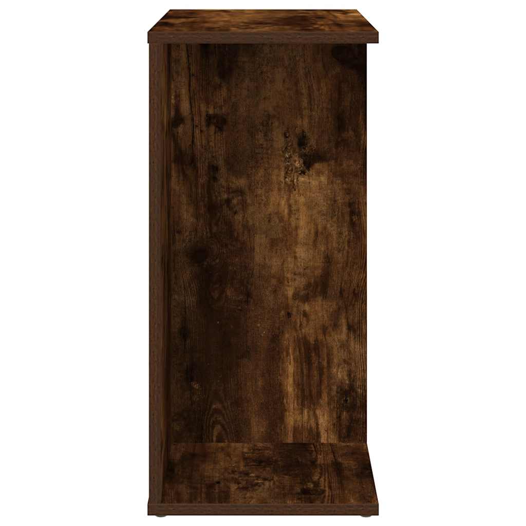 Table de chevet chêne fumé 46,5x29x61 cm bois d'ingénierie