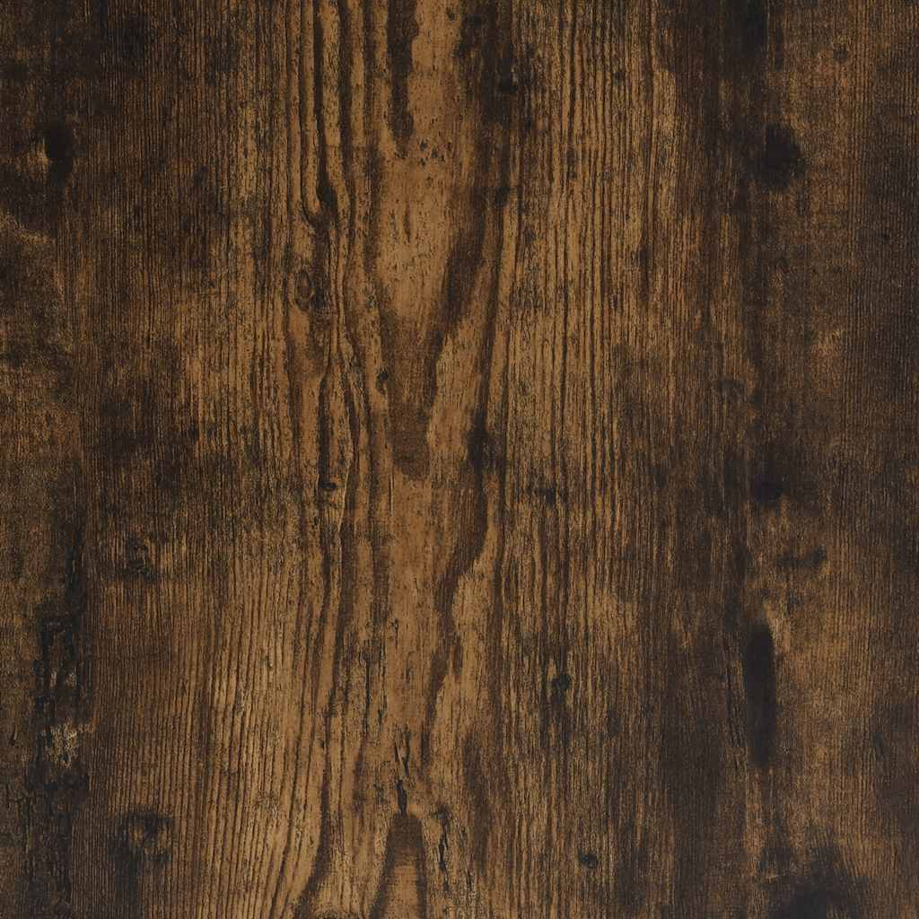 Table de chevet chêne fumé 46,5x29x61 cm bois d'ingénierie