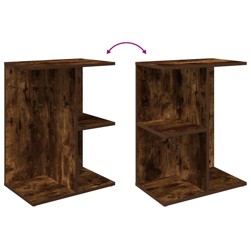 Tables de chevet 2pcs chêne fumé 46,5x29x61cm bois d’ingénierie