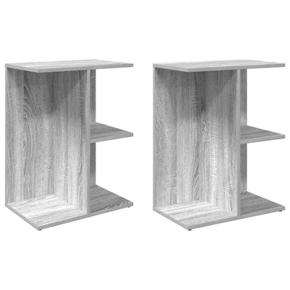 Tables de chevet 2 pcs sonoma gris bois d'ingénierie