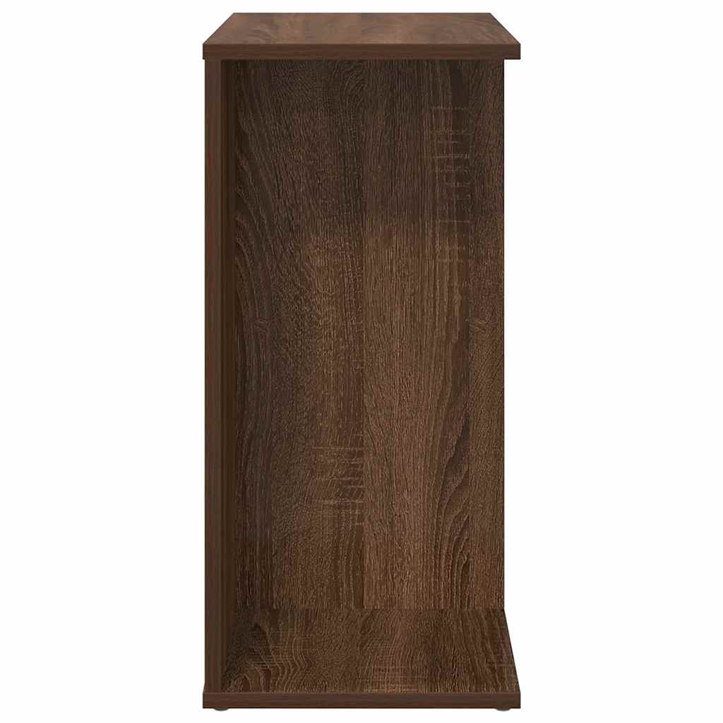 Table de chevet chêne marron 46,5x29x61 cm bois d'ingénierie