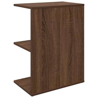 Table de chevet chêne marron 46,5x29x61 cm bois d'ingénierie