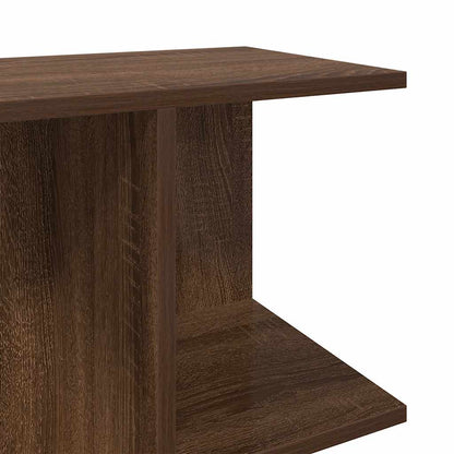 Table de chevet chêne marron 46,5x29x61 cm bois d'ingénierie