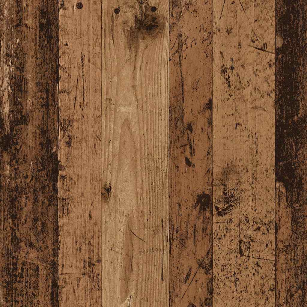 Table de chevet avec tiroir vieux bois 51x31x47 cm