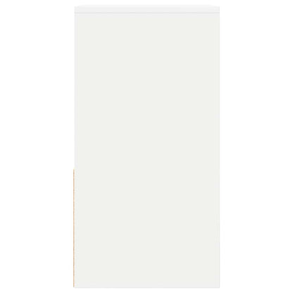 Tables de chevet avec tiroir 2 pcs blanc 35x34x66,5 cm