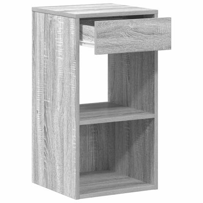 Tables de chevet avec tiroir 2 pcs sonoma gris 35x34x66,5 cm