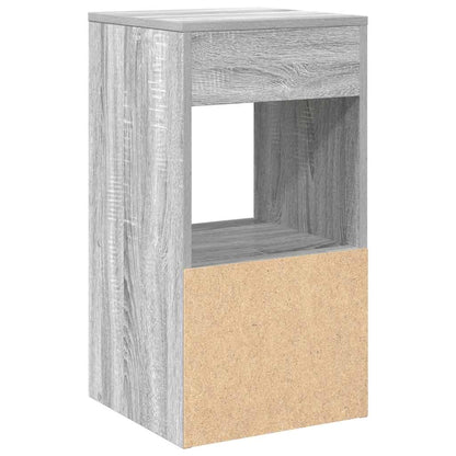 Tables de chevet avec tiroir 2 pcs sonoma gris 35x34x66,5 cm