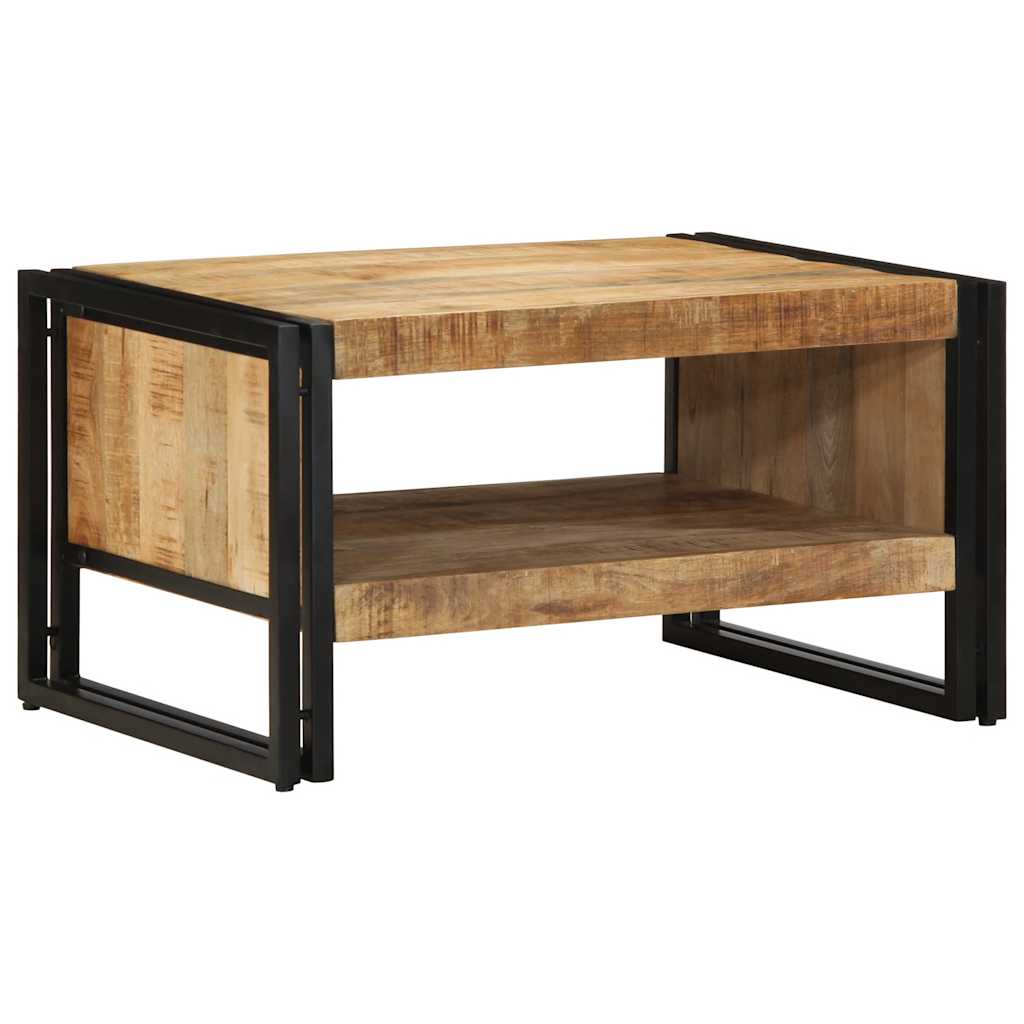 Table basse 70x50x38 cm bois de manguier massif brut