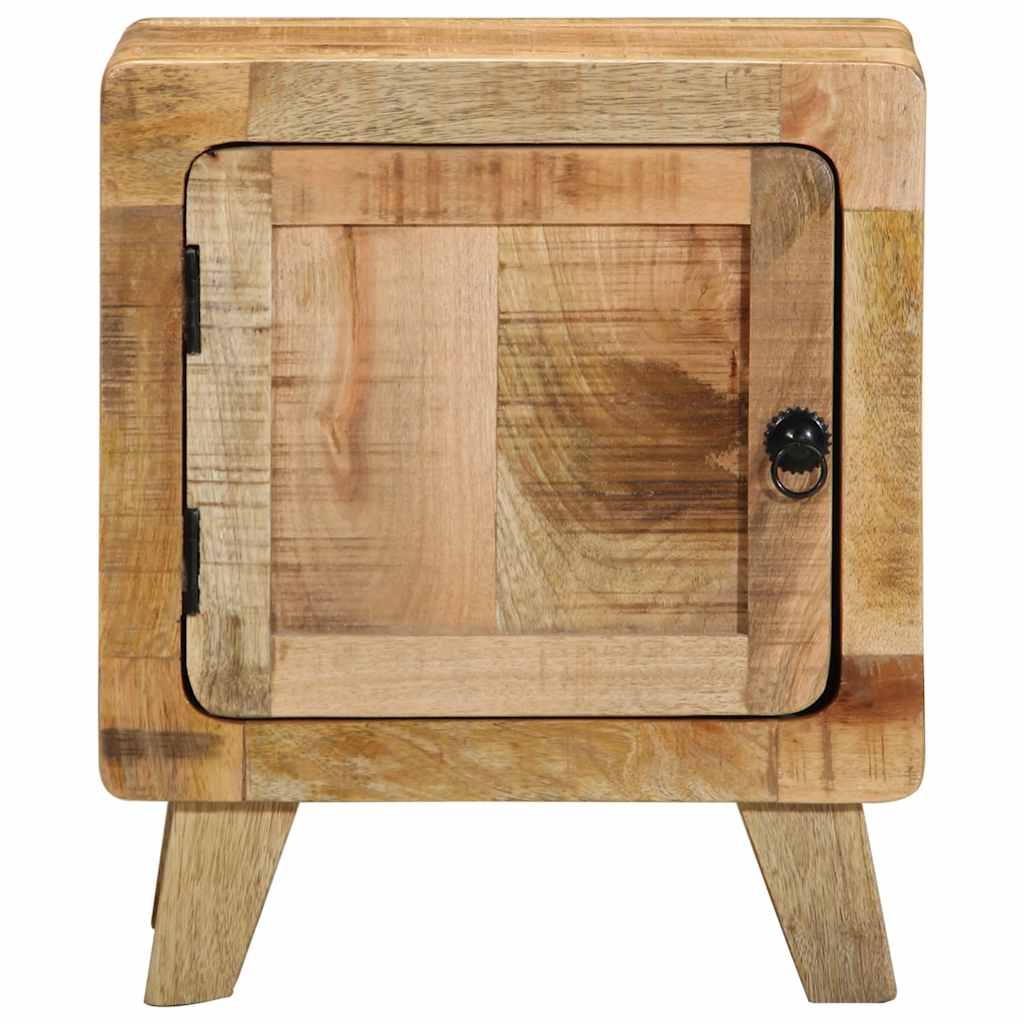 Table de chevet 40x32x46 cm bois de manguier massif brut