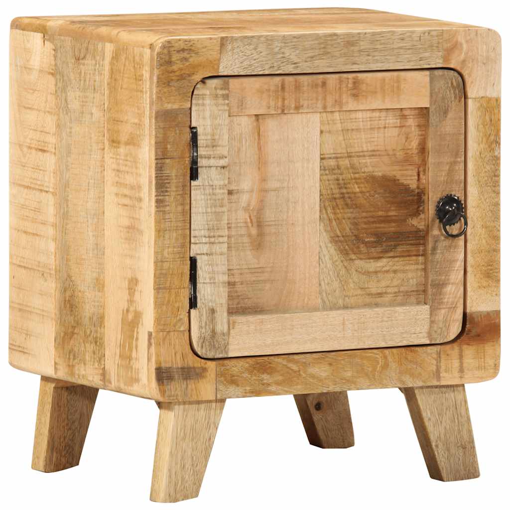 Table de chevet 40x32x46 cm bois de manguier massif brut