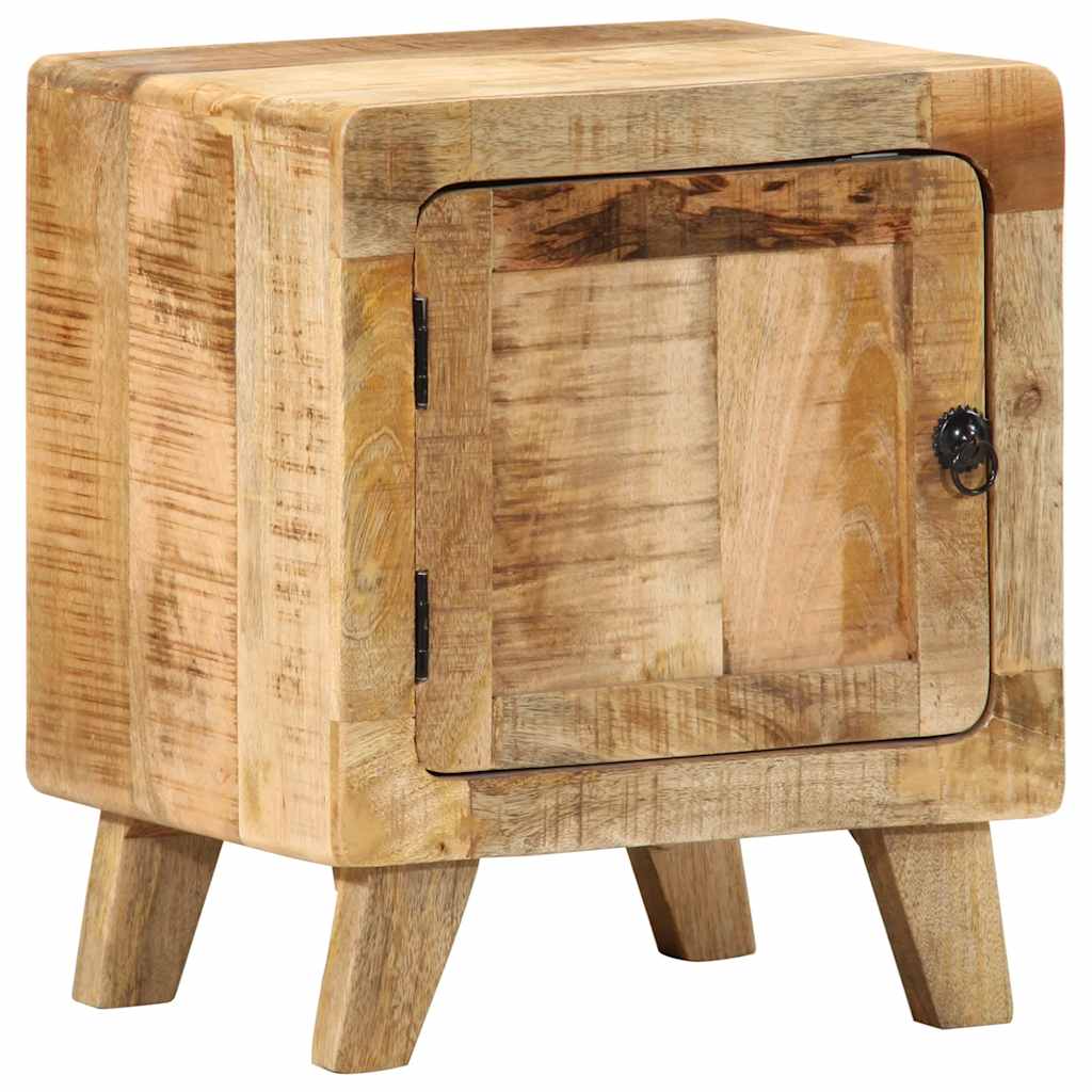 Table de chevet 40x32x46 cm bois de manguier massif brut