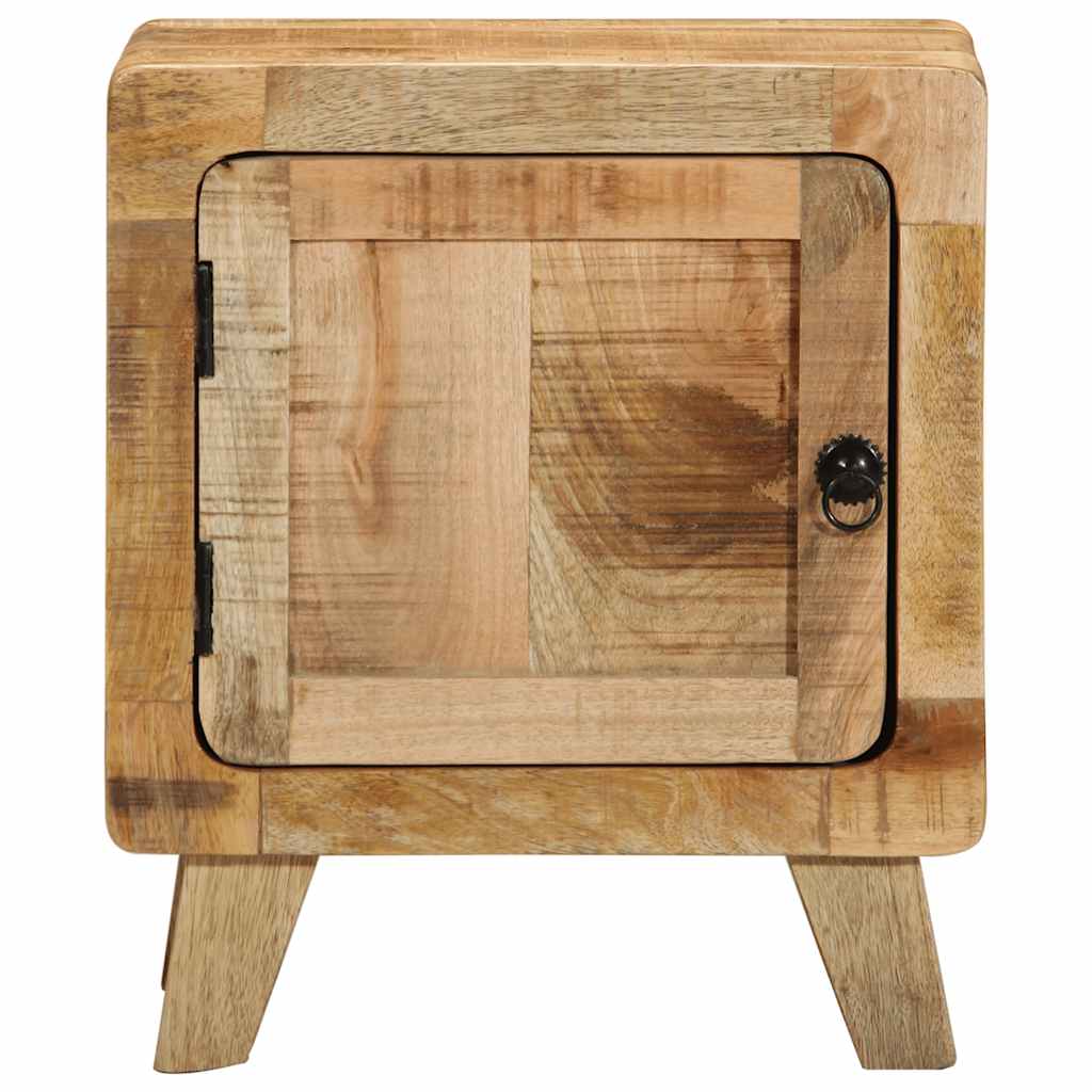 Table de chevet 2 pcs 40x32x46 cm bois massif de manguier brut