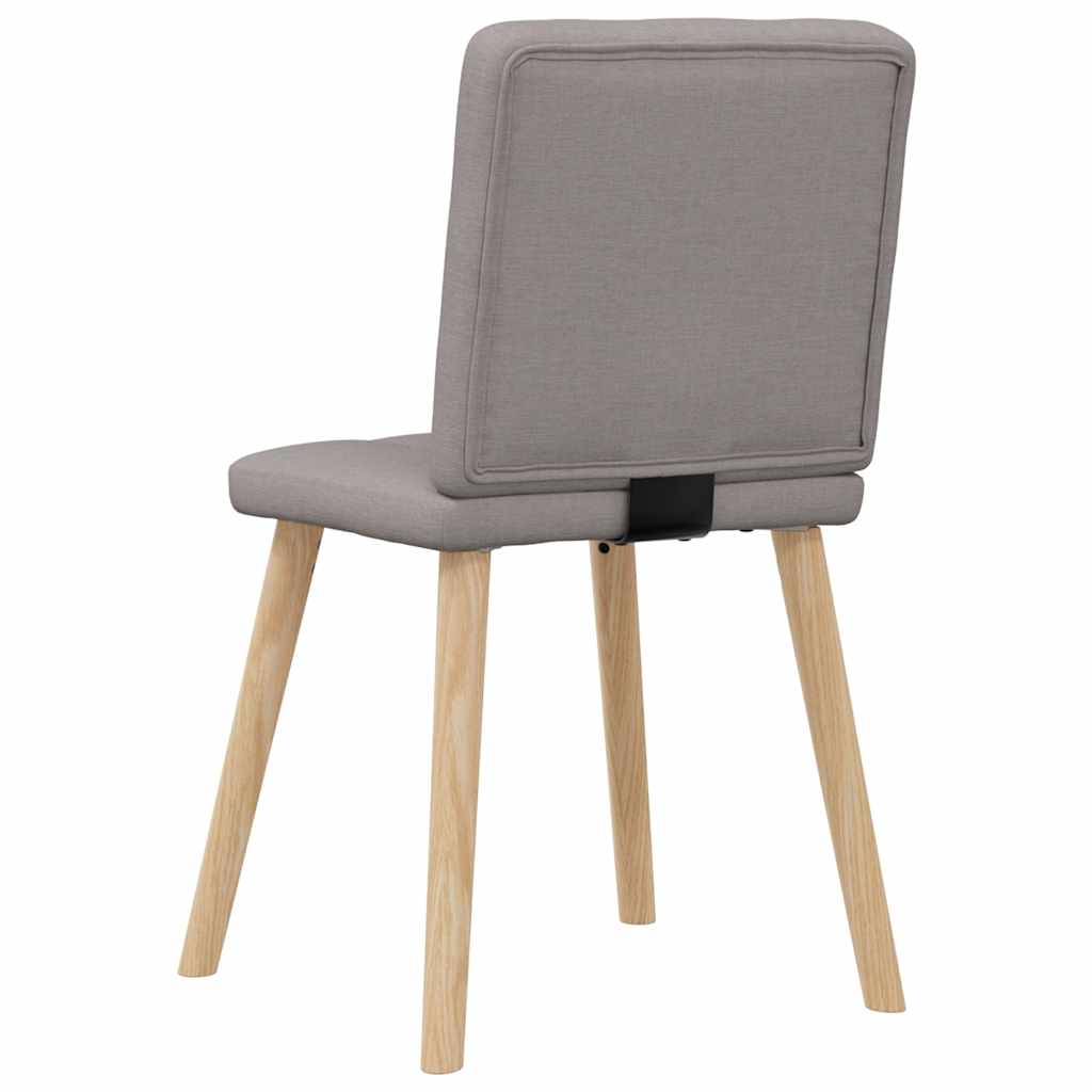 Chaises à manger lot de 2 taupe tissu