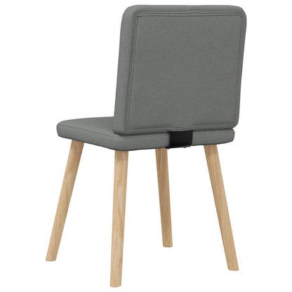 Chaises à manger lot de 2 gris foncé tissu