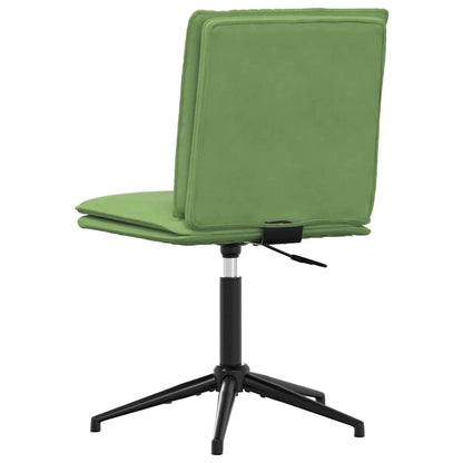 Chaise de salle à manger Vert clair Velours