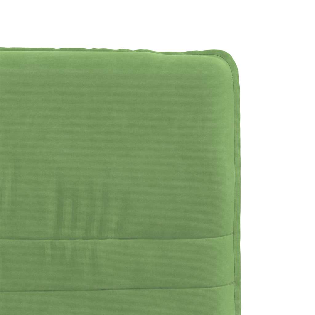 Chaise de salle à manger Vert clair Velours