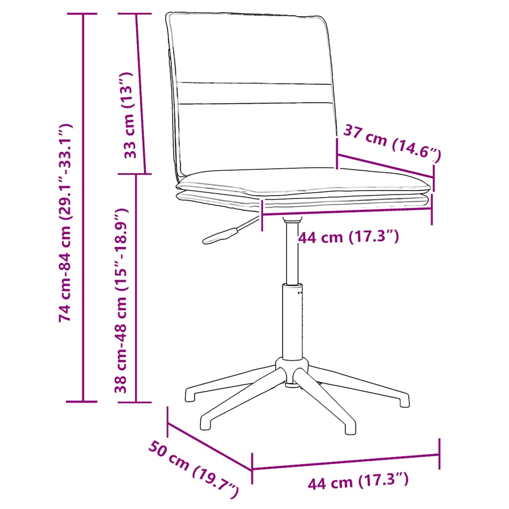 Chaise de salle à manger Vert clair Velours