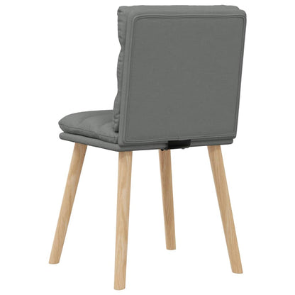 Chaises à manger lot de 2 gris foncé tissu