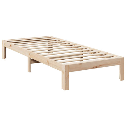 Cadre de lit sans matelas 90x200 cm bois de pin massif