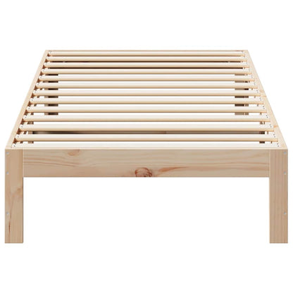 Cadre de lit sans matelas 90x200 cm bois de pin massif