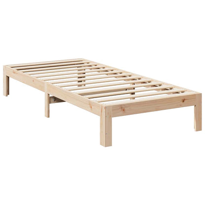 Cadre de lit sans matelas 90x200 cm bois de pin massif