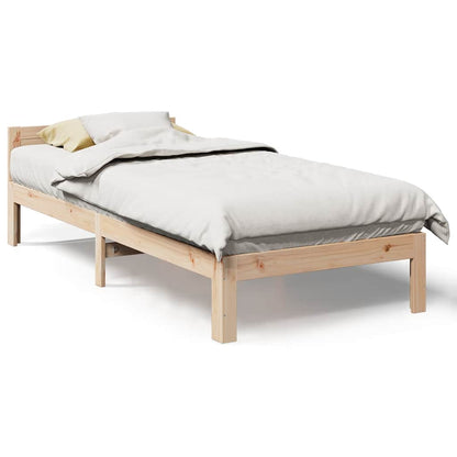 Cadre de lit sans matelas 80x200 cm bois massif de pin