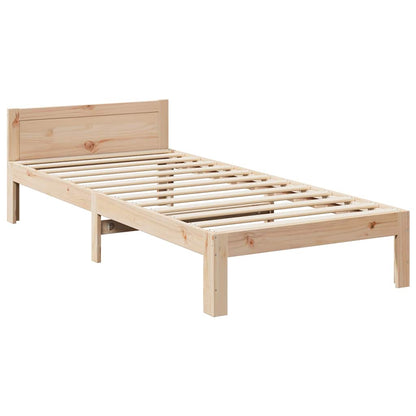 Cadre de lit sans matelas 80x200 cm bois massif de pin