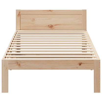 Cadre de lit sans matelas 80x200 cm bois massif de pin