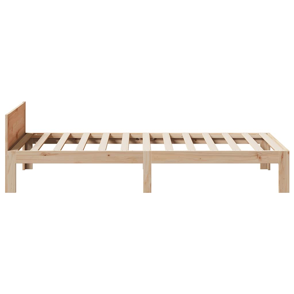 Cadre de lit sans matelas 80x200 cm bois massif de pin