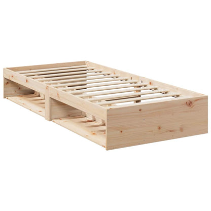 Lit de jour sans matelas 100x200 cm bois de pin massif