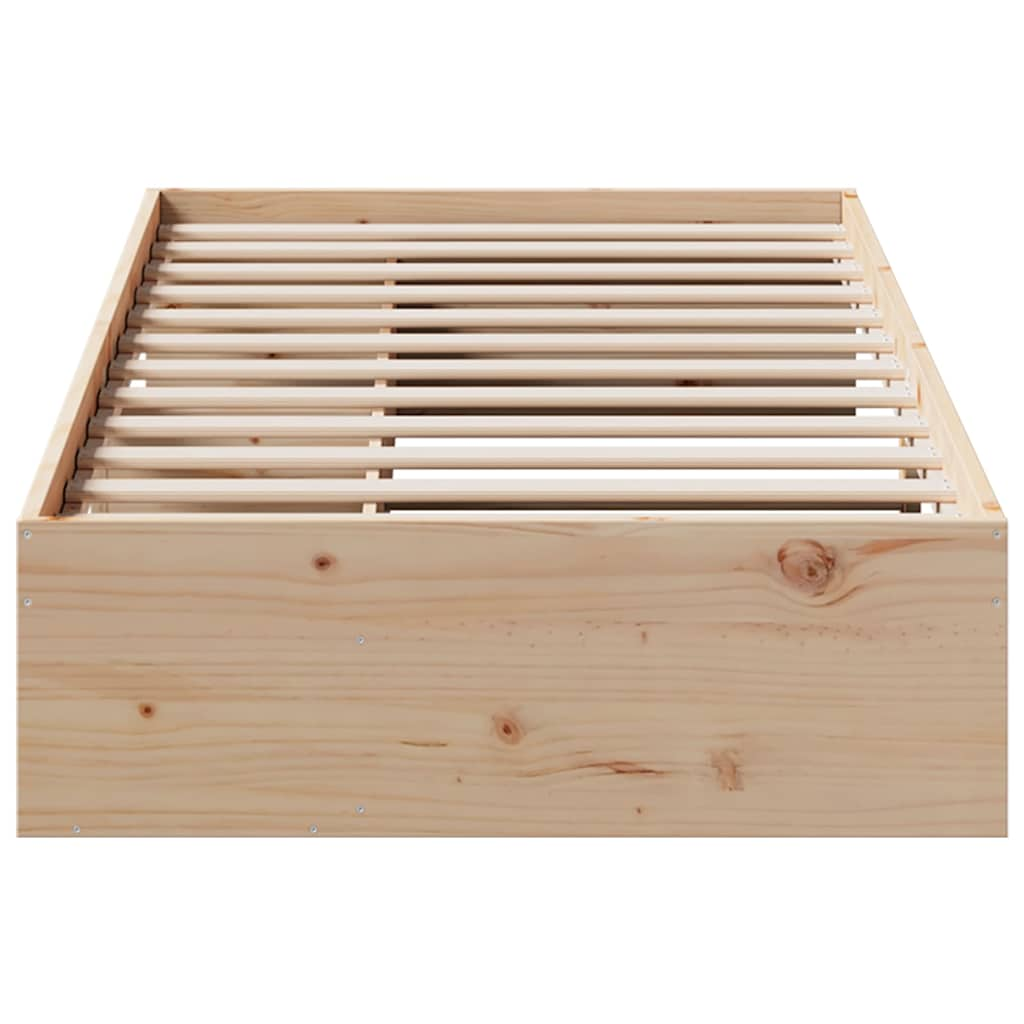 Lit de jour sans matelas 100x200 cm bois de pin massif