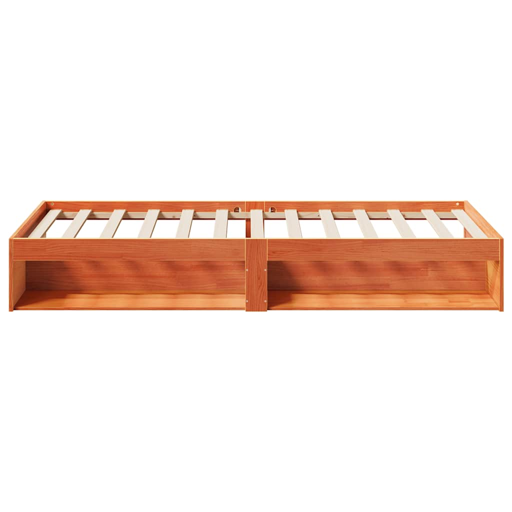 Lit de jour sans matelas cire marron 100x200 cm pin massif