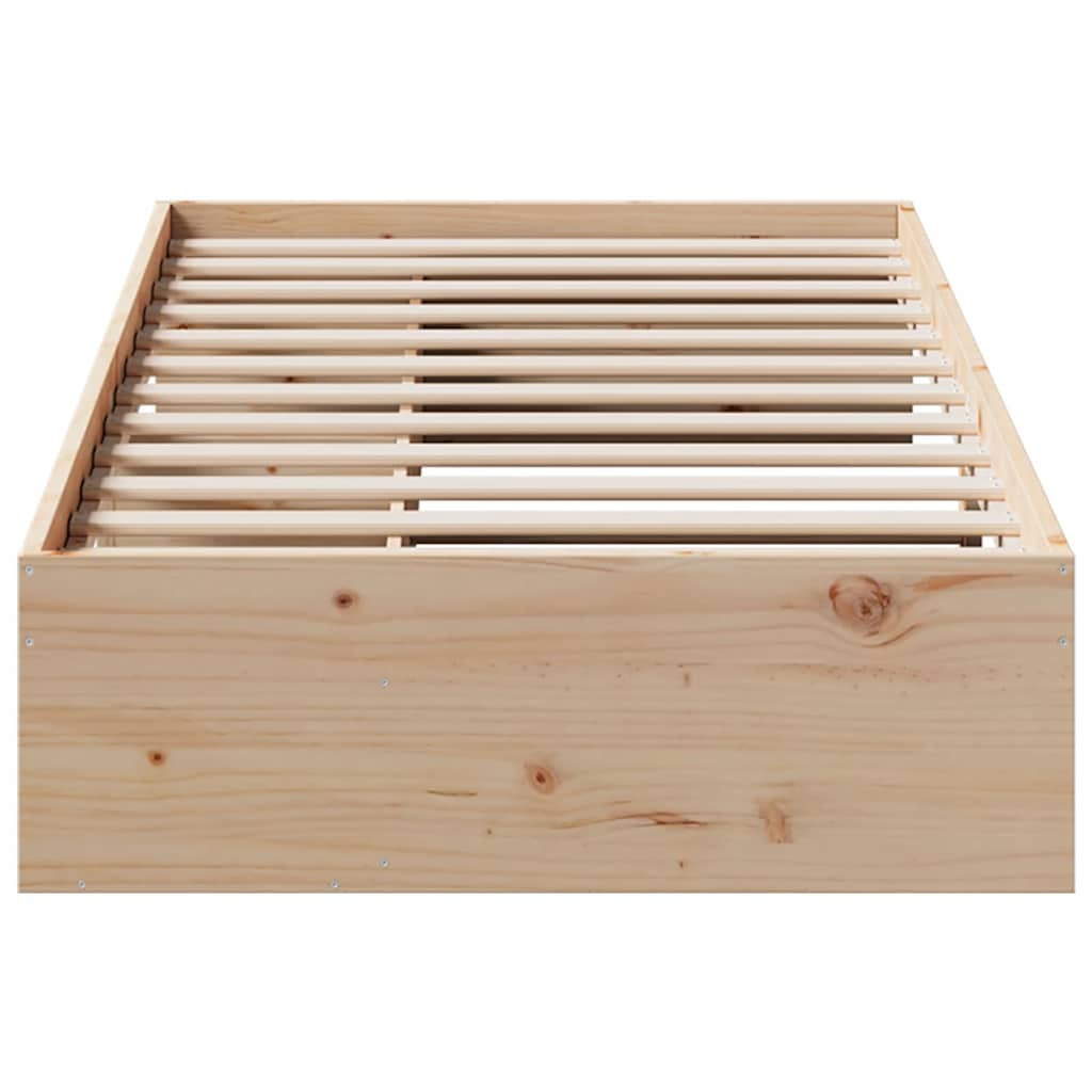 Lit de jour sans matelas 90x200 cm bois de pin massif