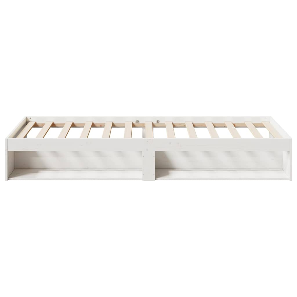 Lit de jour sans matelas blanc 90x200 cm bois de pin massif