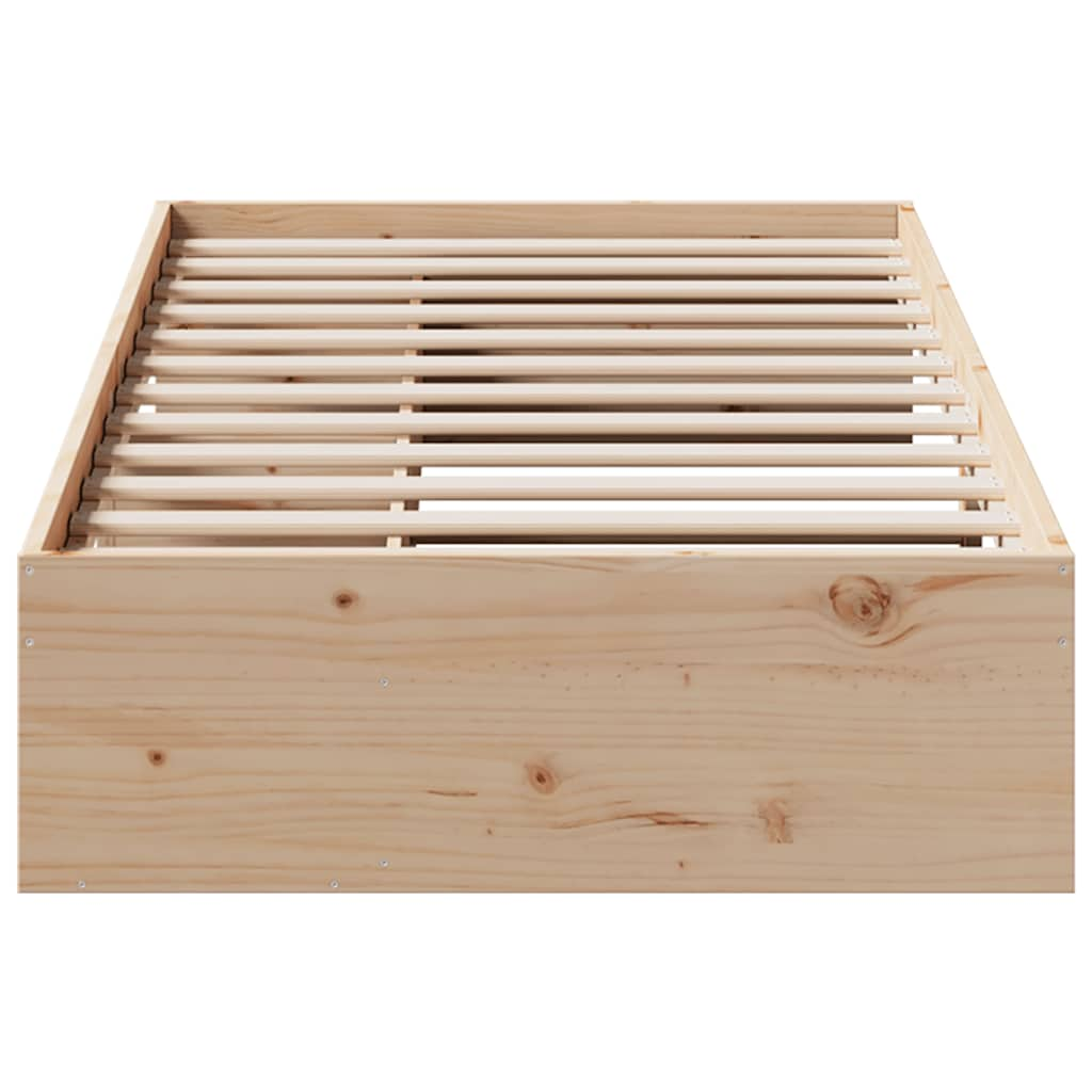 Lit de jour sans matelas 80x200 cm bois de pin massif