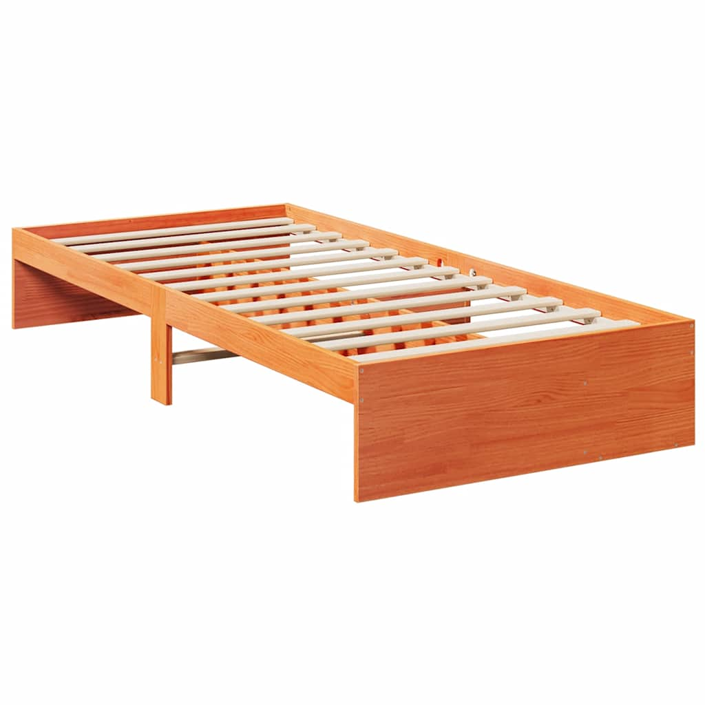 Lit de jour sans matelas cire marron 80x200 cm bois pin massif