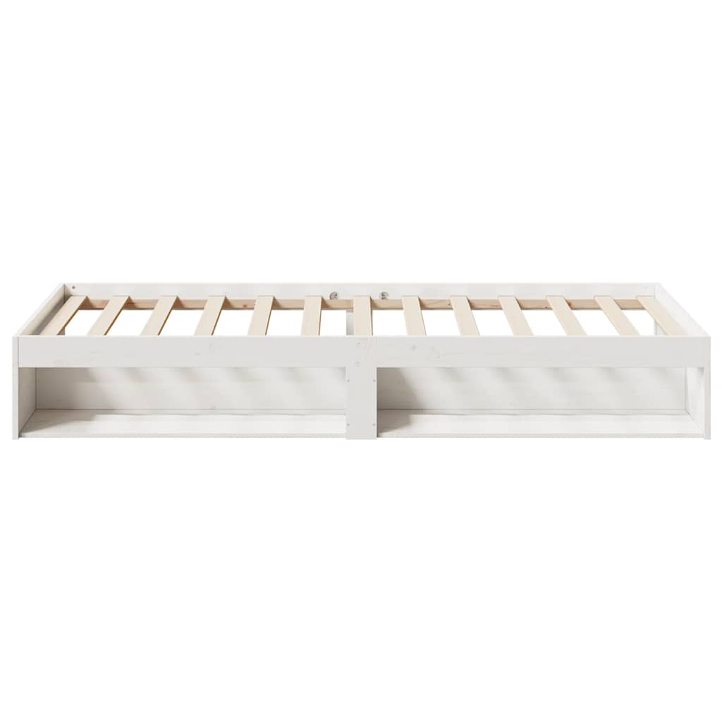 Lit de jour sans matelas blanc 90x190 cm bois de pin massif