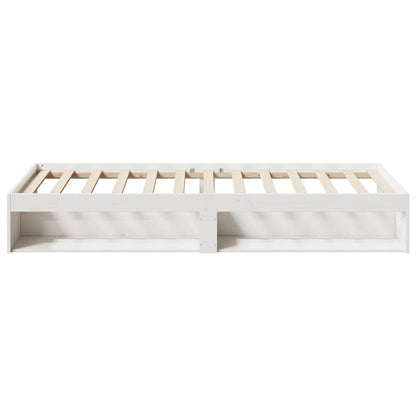 Lit de jour sans matelas blanc 75x190 cm bois de pin massif