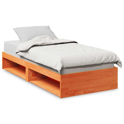 Lit de jour sans matelas cire marron 75x190 cm pin massif