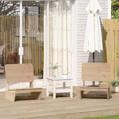 Chaises de jardin lot de 2 60x64x70,5 cm bois massif de pin