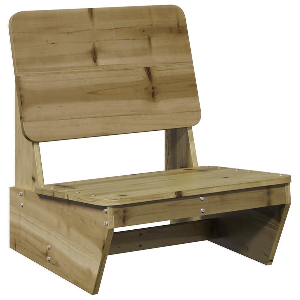 Chaises de jardin lot de 2 60x64x70,5 cm bois de pin imprégné