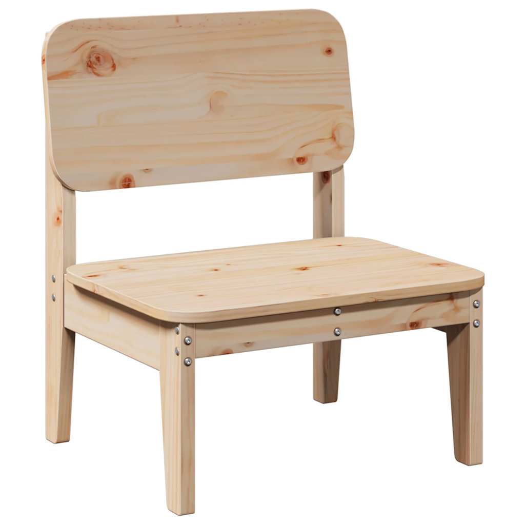 Chaises de jardin lot de 2 60x52,5x72 cm bois massif de pin