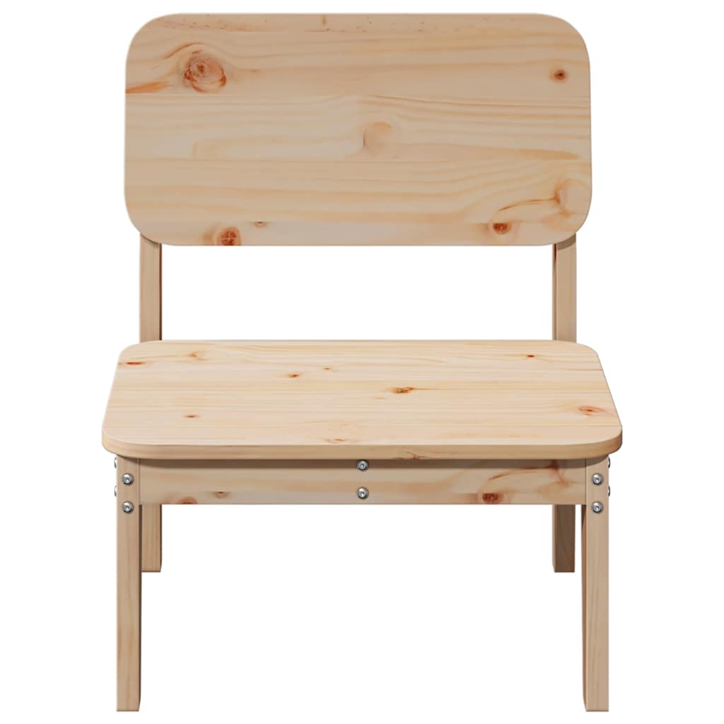 Chaises de jardin lot de 2 60x52,5x72 cm bois massif de pin