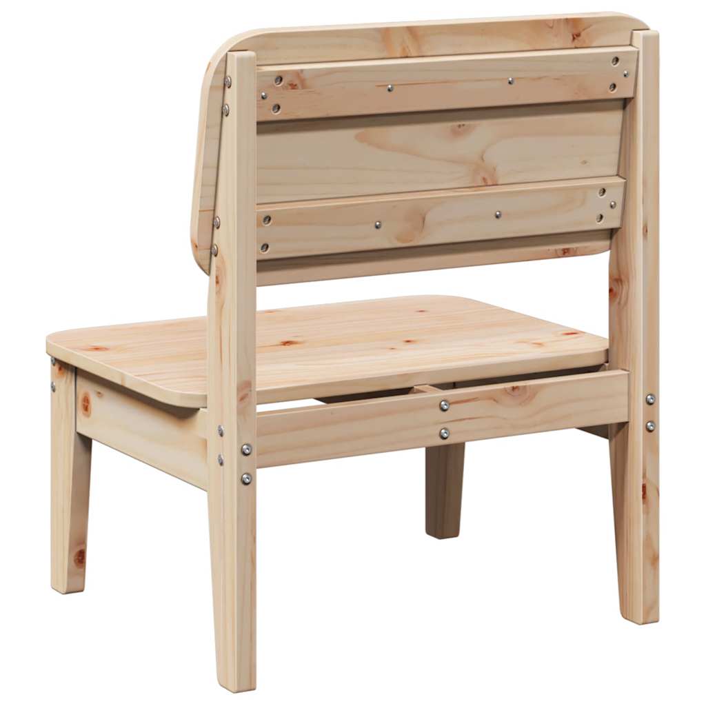 Chaises de jardin lot de 2 60x52,5x72 cm bois massif de pin