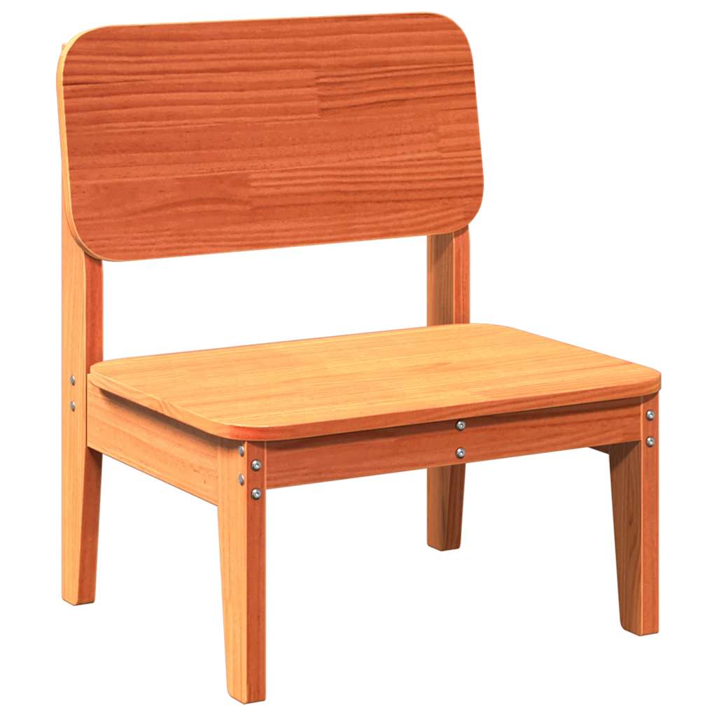 Chaises de jardin lot de 2 cire marron 60x52,5x72 cm