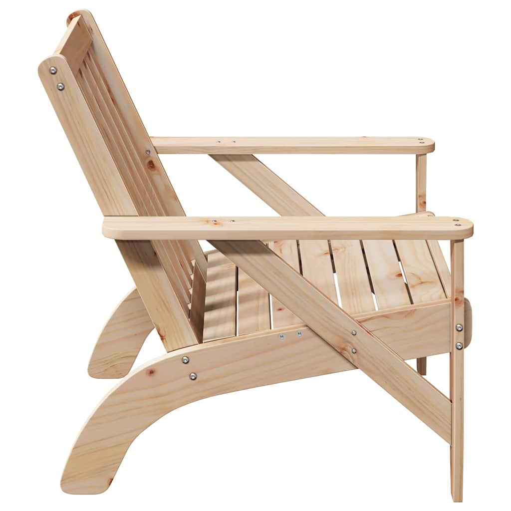 Chaises de jardin adirondack lot de 2 75x77x77 cm