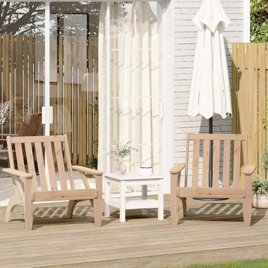 Chaises de jardin adirondack lot de 2 75x77x77 cm