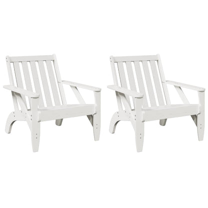 Chaises de jardin adirondack lot de 2 75x77x77 cm